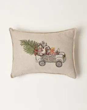 Christmas Tree Car Pocket Pillow