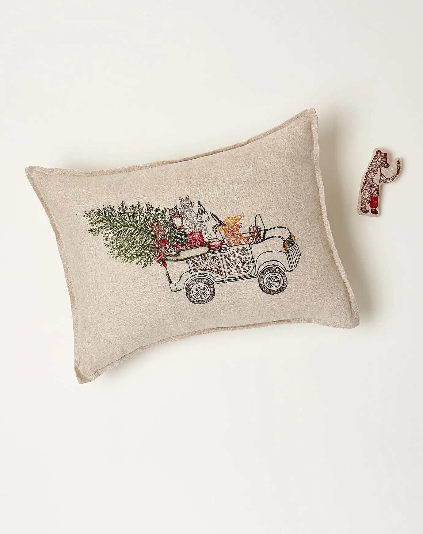 Christmas Tree Car Pocket Pillow