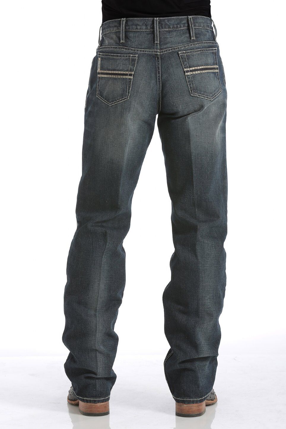 Cinch Men's Relaxed Fit White Label Jeans in Dark Stone