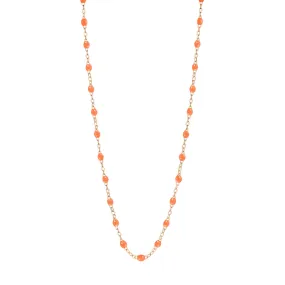 Classic Gigi Orange necklace, Rose Gold, 17.7