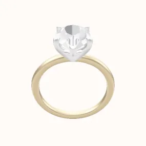 Classic Solitaire Engagement Ring With Four Prong Head