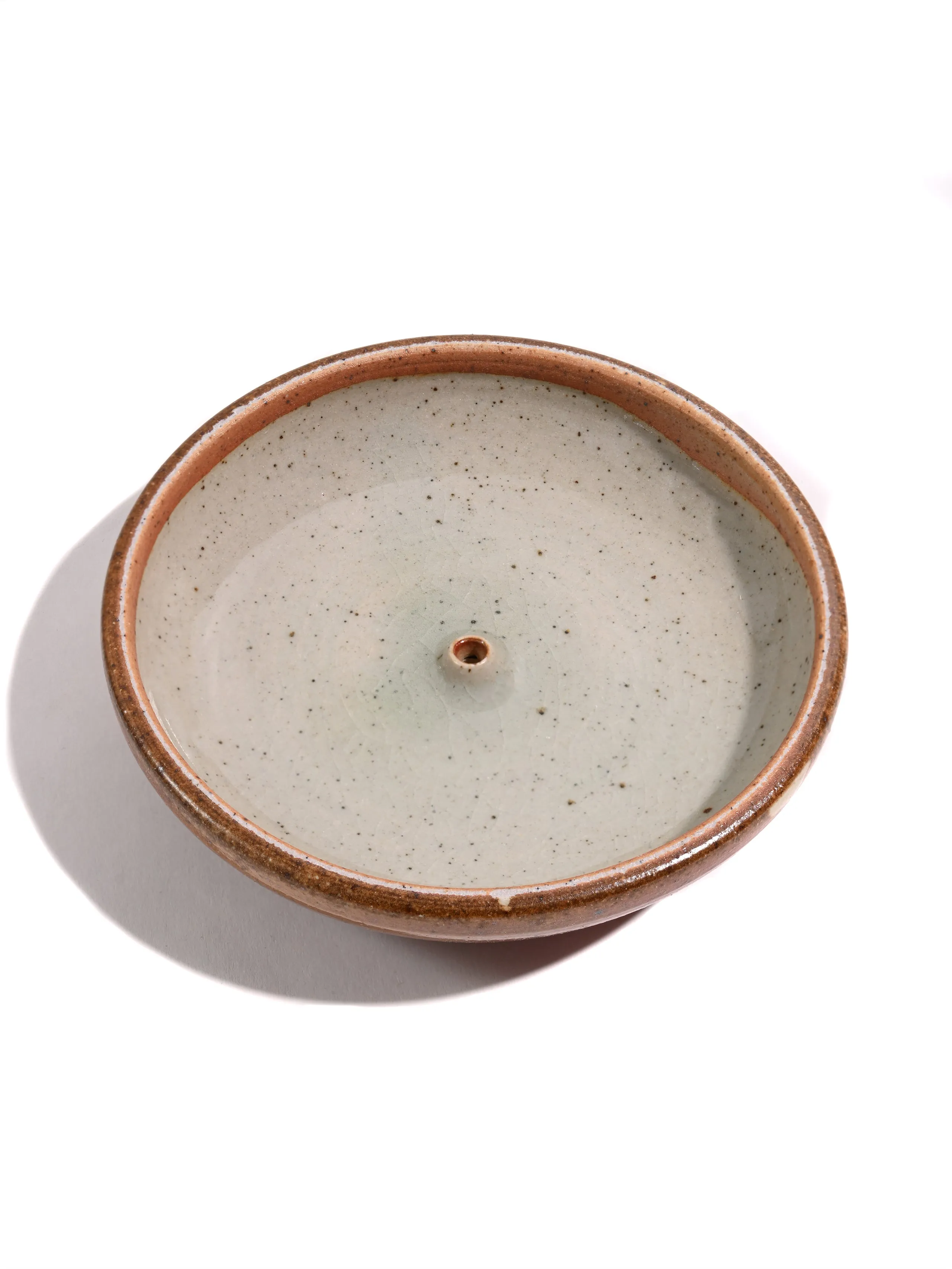 Clay Stoneware Glazed Incense Holder