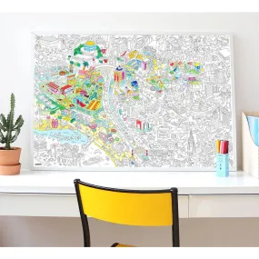 Coloring Poster Los Angeles (folded)