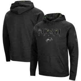 Colosseum NDSU Bison Black OHT Military Appreciation Camo Pullover Hoodie