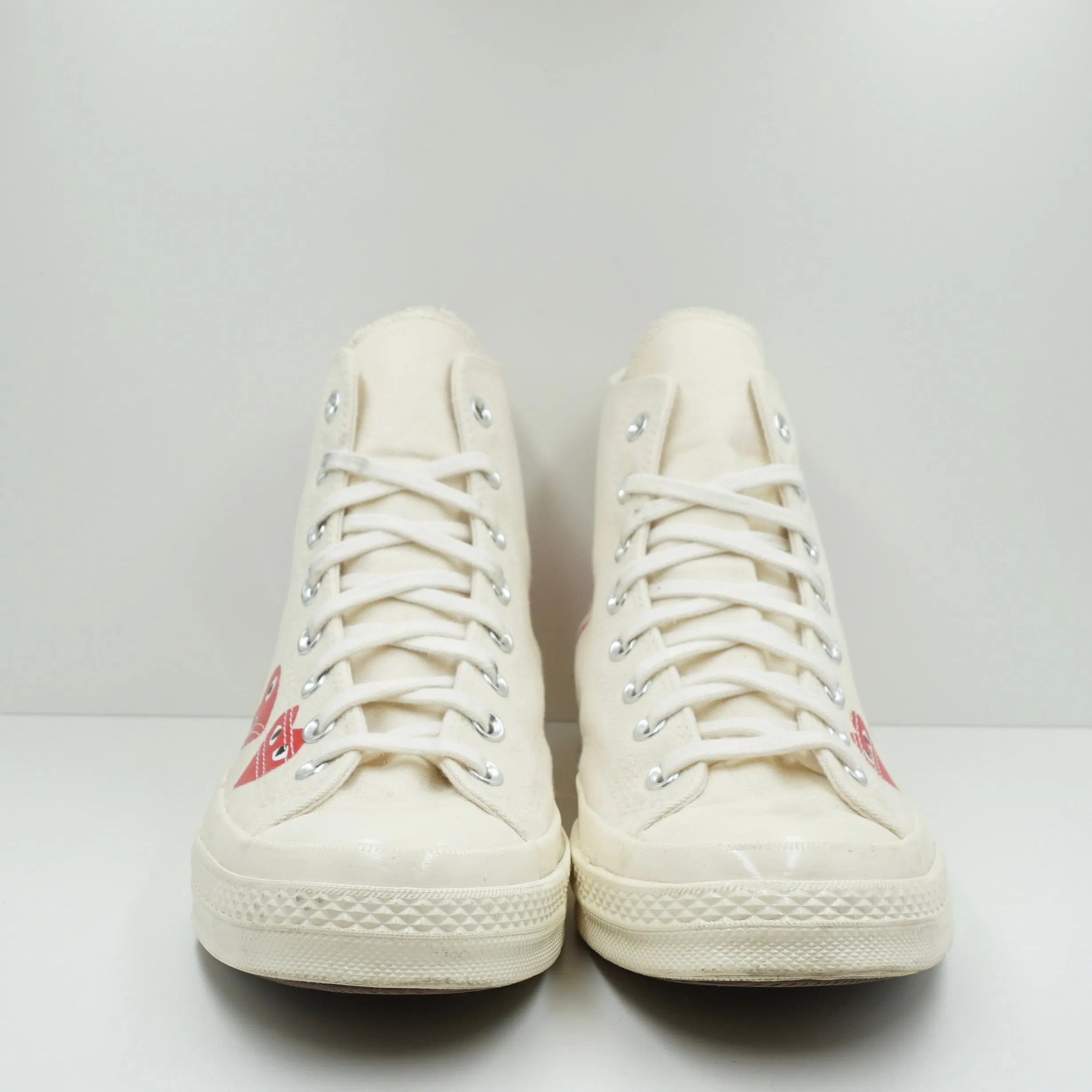 Comme Des Garons Play Converse Chuck Taylor 70 High Beige