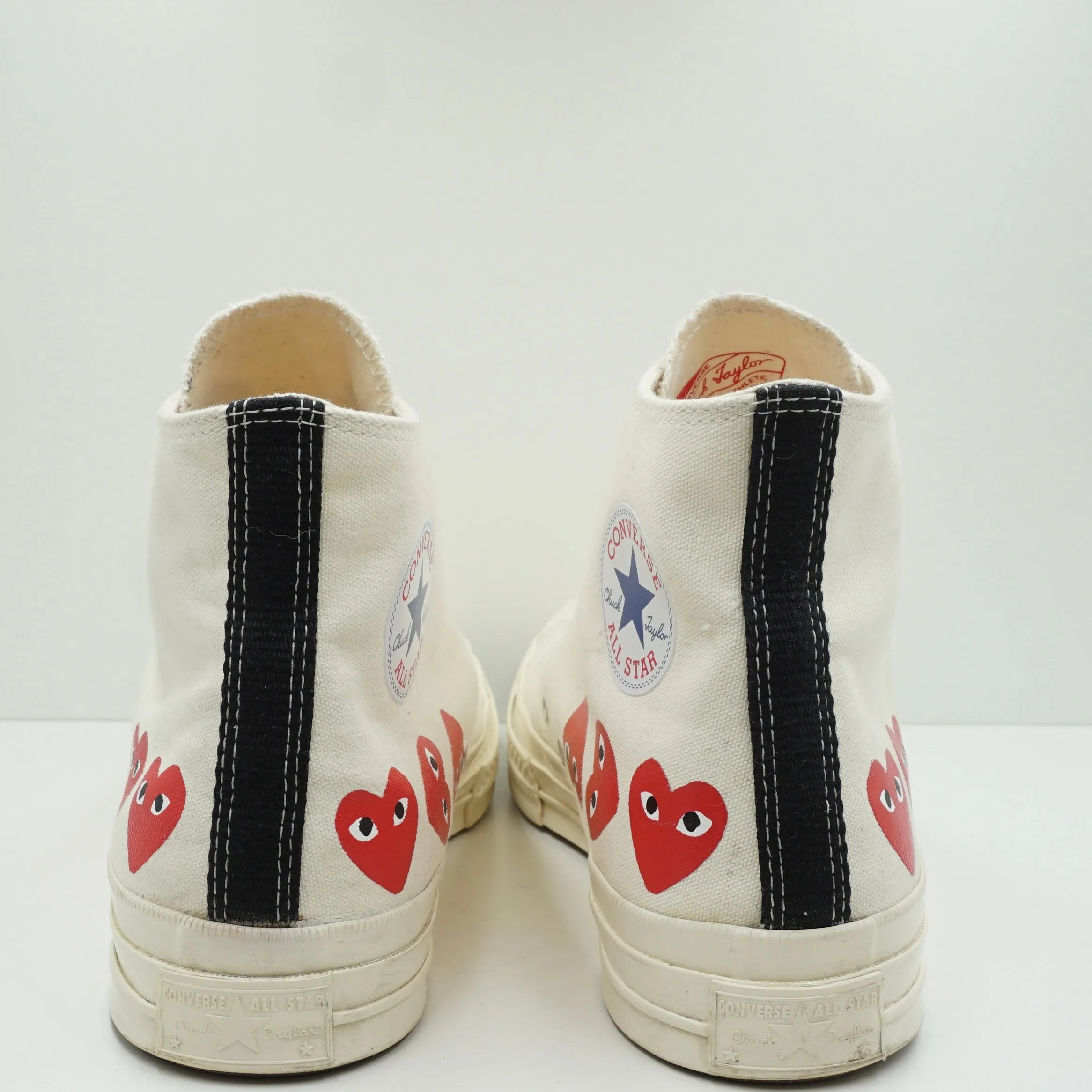 Comme Des Garons Play Converse Chuck Taylor 70 High Beige