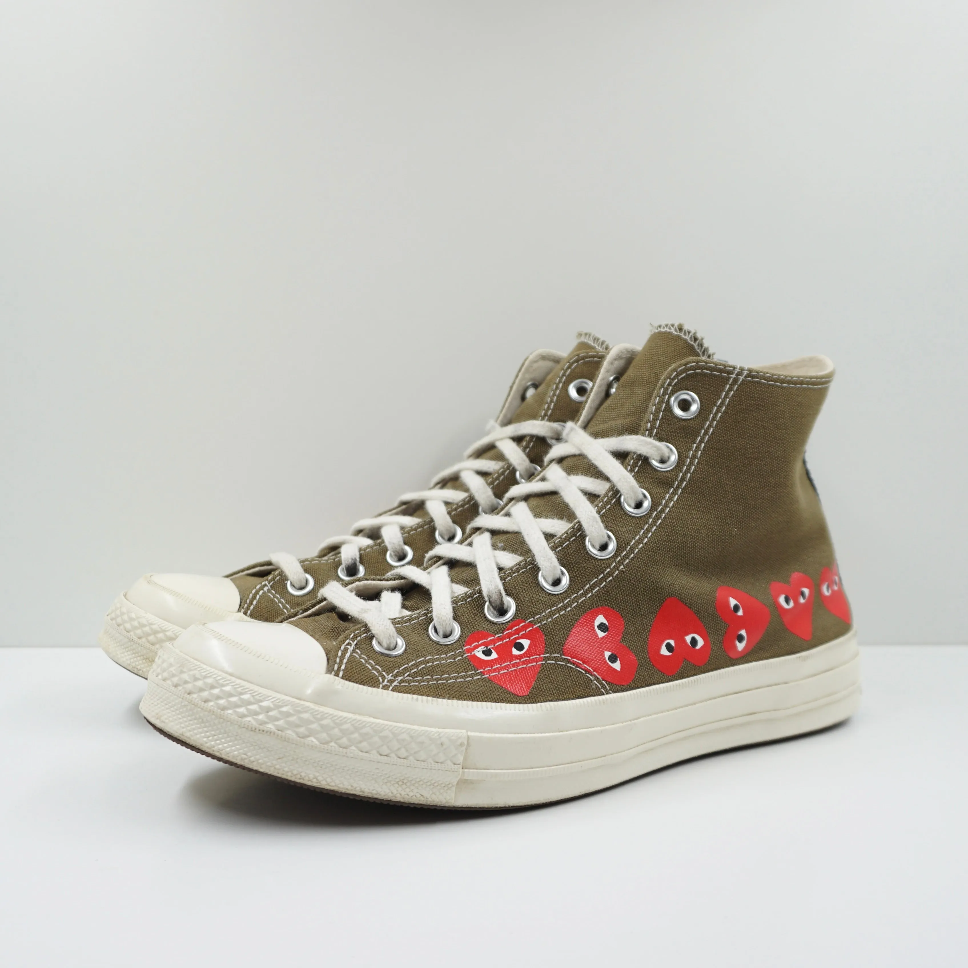 Comme Des Garons Play Converse Chuck Taylor 70 High Olive