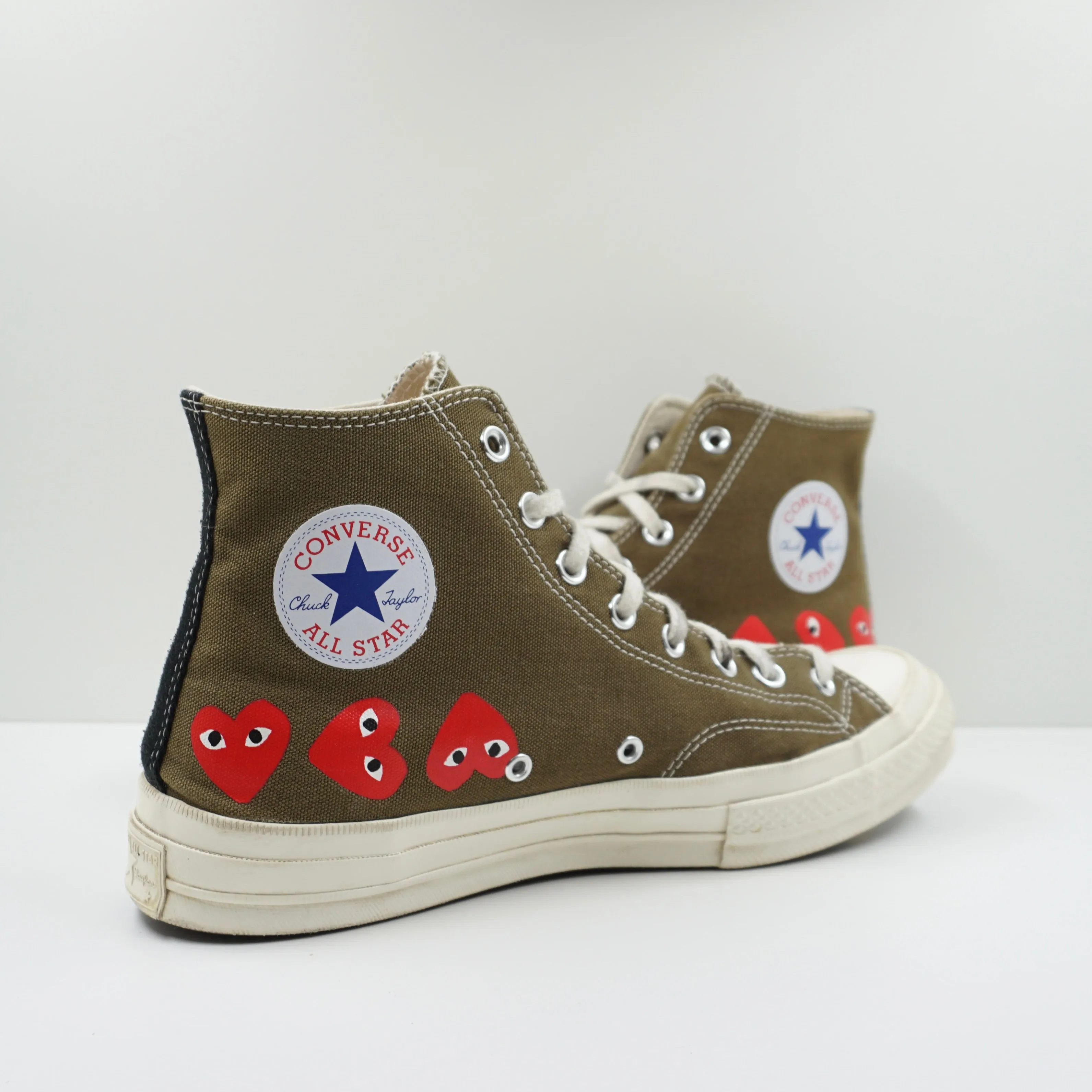 Comme Des Garons Play Converse Chuck Taylor 70 High Olive