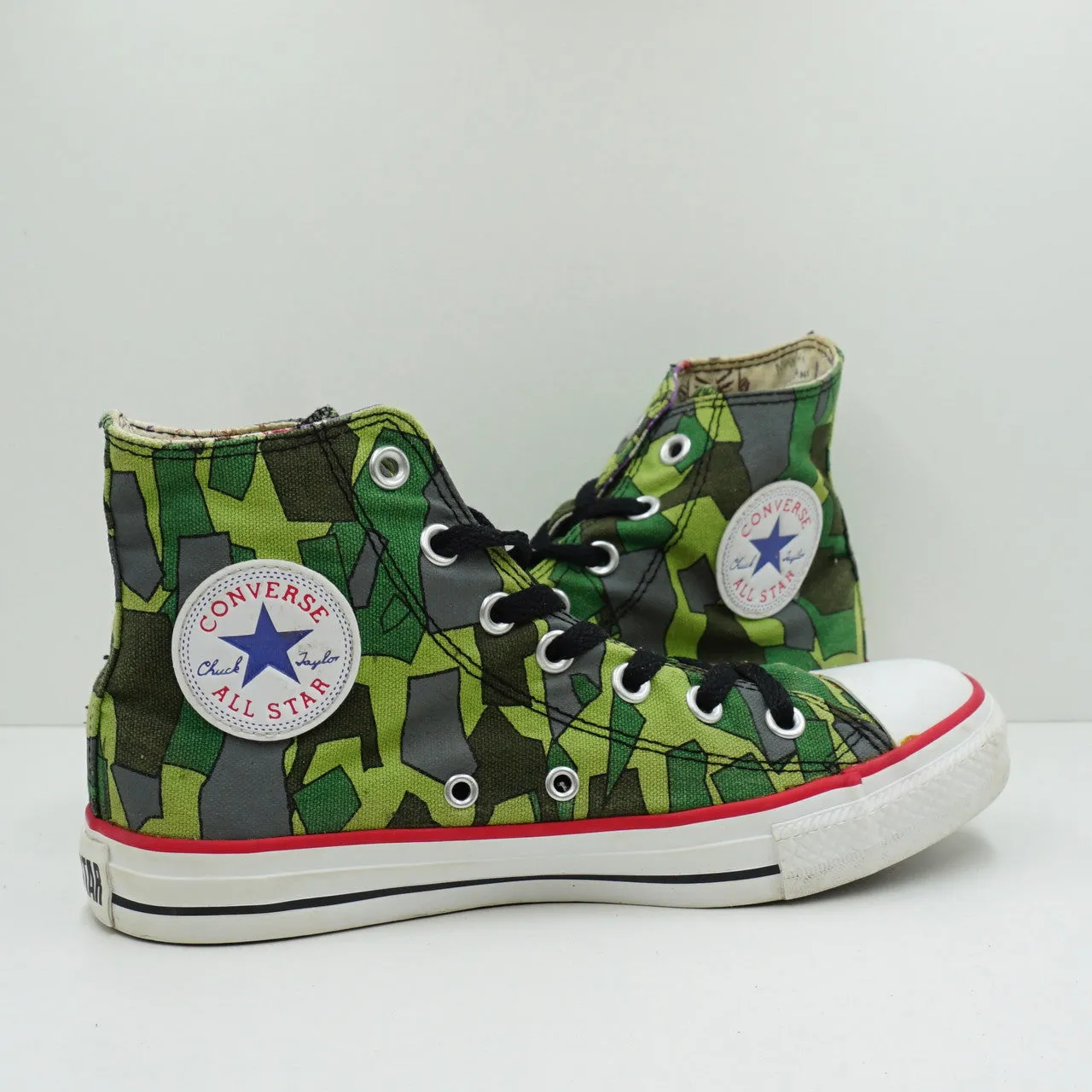 Converse x GORILLAZ Camo Green Chuck Taylor All Star Hi