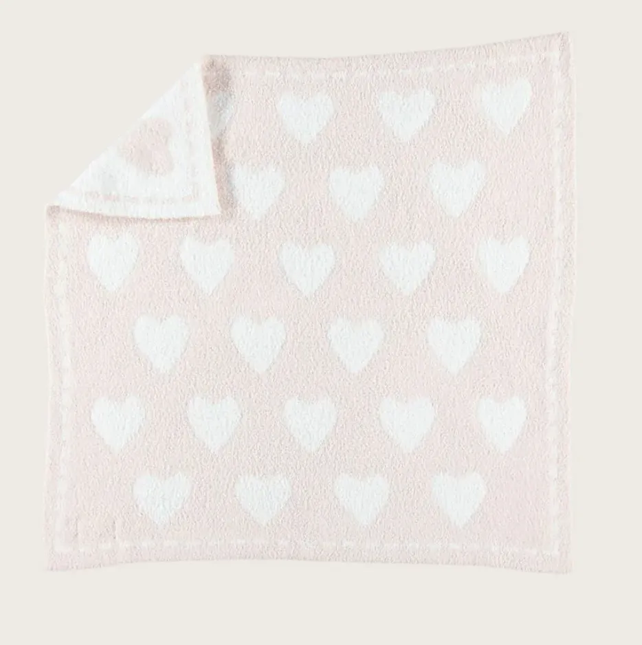 CozyChic Dream Receiving Blanket - Pink/White