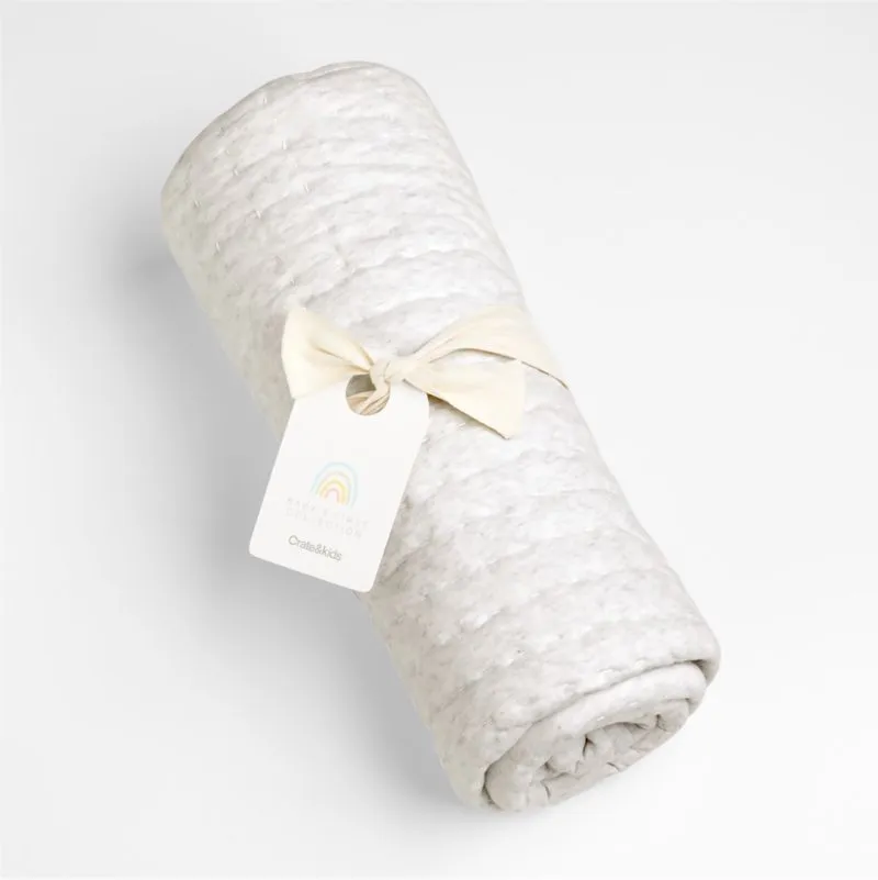 Crate&Barrel Baby's First Organic Jersey Baby Crib Quilt