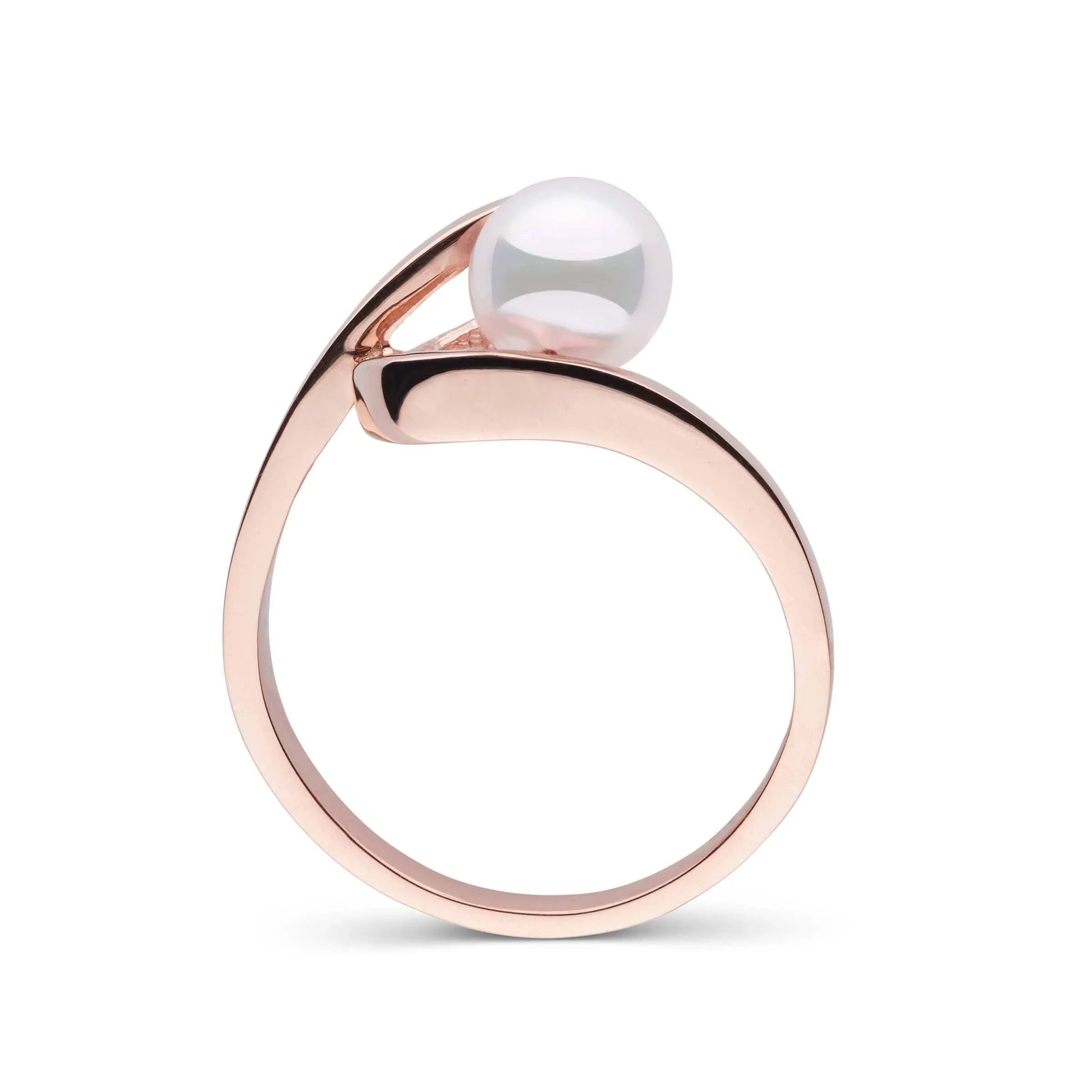 Cursive Collection Akoya Pearl Ring