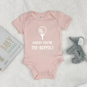 Daddy You're Tee Riffic Golf Babygrow