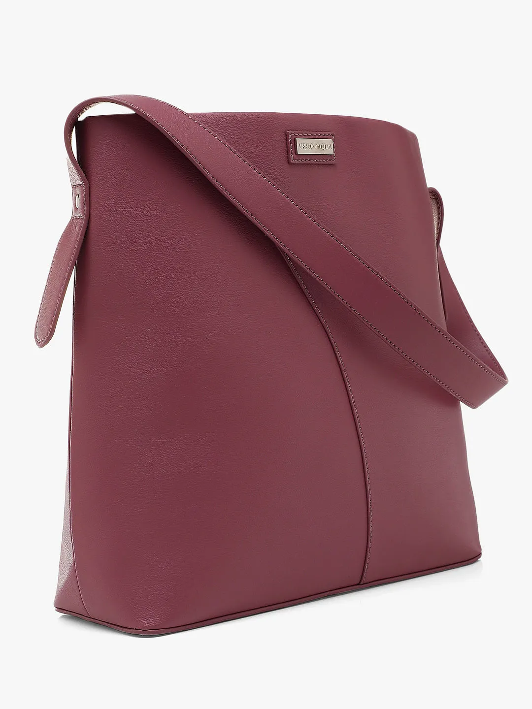 Dark Pink Single Strap Shoulder Bag