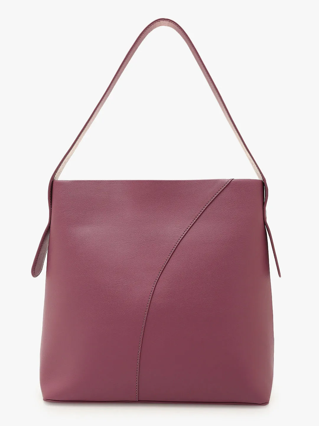 Dark Pink Single Strap Shoulder Bag