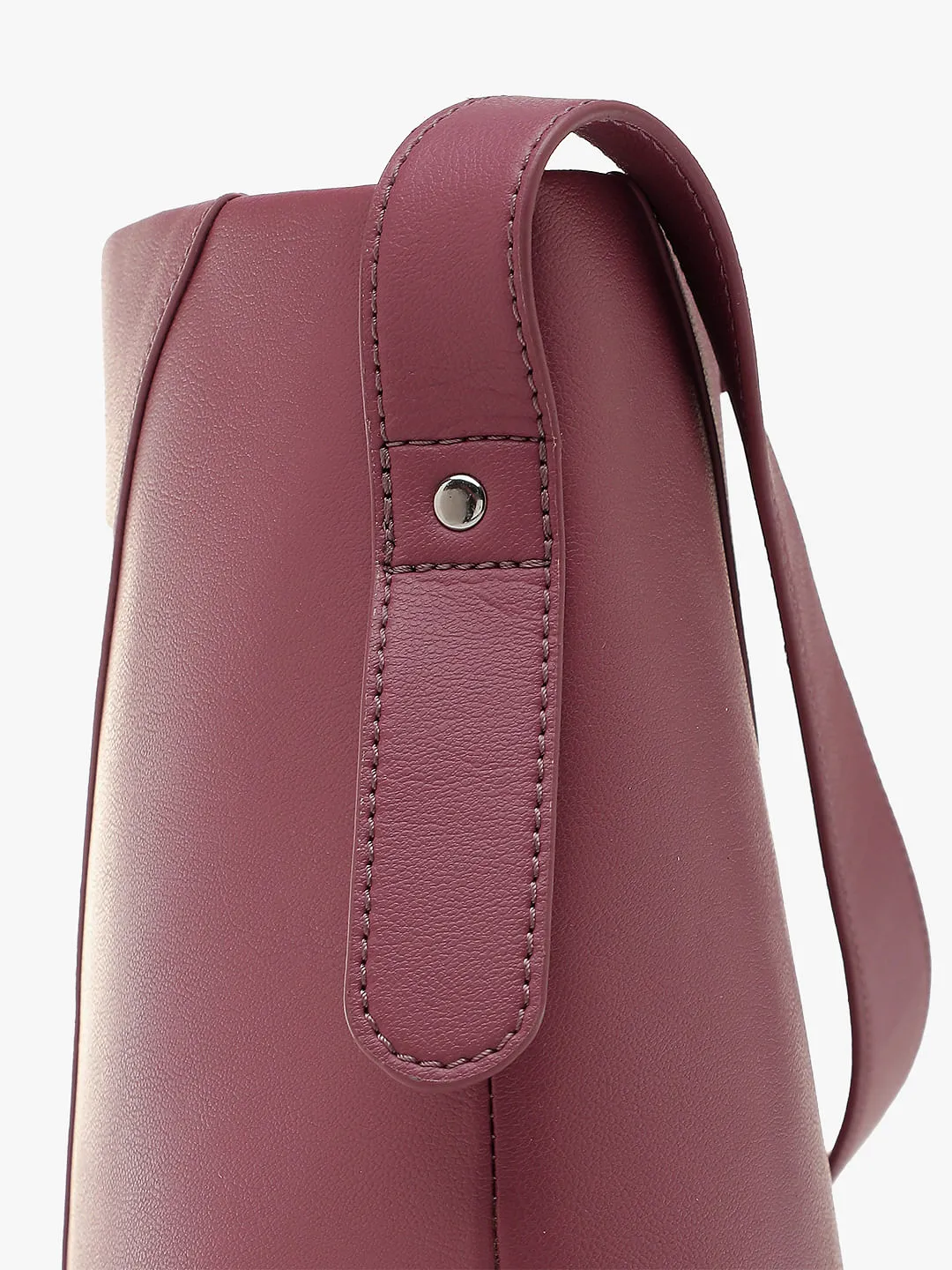 Dark Pink Single Strap Shoulder Bag