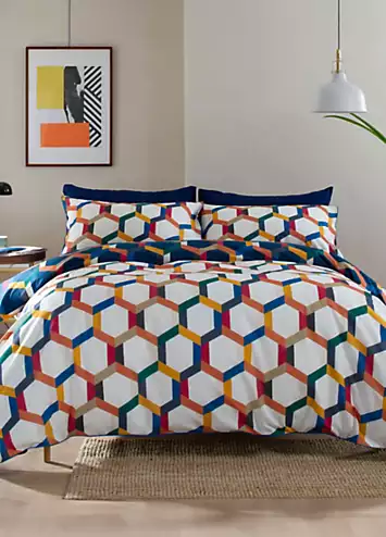 Deyongs Geo 200 Thread Count Duvet Cover Set | Kaleidoscope