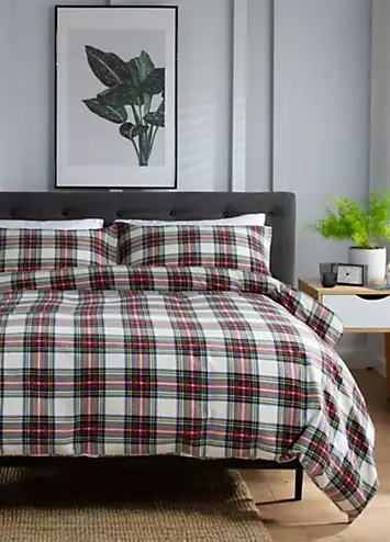 Deyongs Stewart Tartan Brushed Cotton Duvet Cover Set | Kaleidoscope