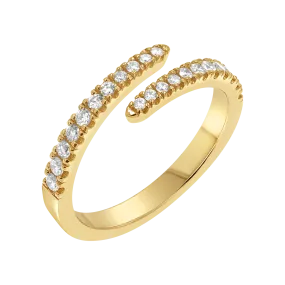 Diamond Coil Ring