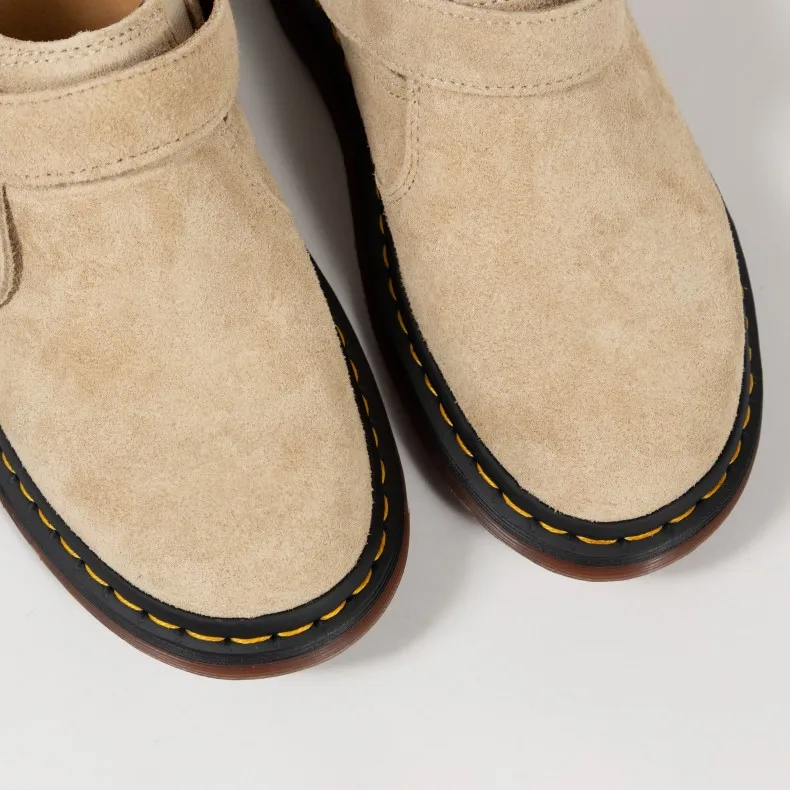 Dr. Martens Isham Desert Oasis Suede Mules (Parchment Beige)