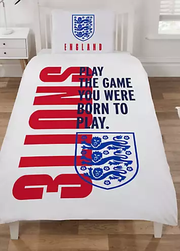 England FA Official Born To Play Football Duvet Cover Set | Kaleidoscope