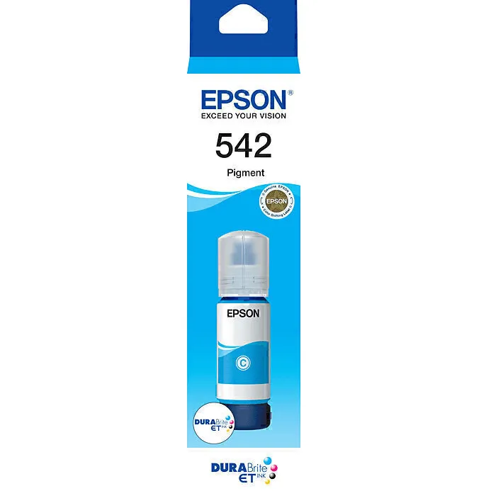 Epson 542 Black/Cyan/Magenta/Yellow Eco Tank Ink Pigment DuraBrite Genuine