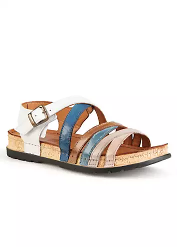 Exclusive Multi Leather Wedge Mules by Riva | Look Again