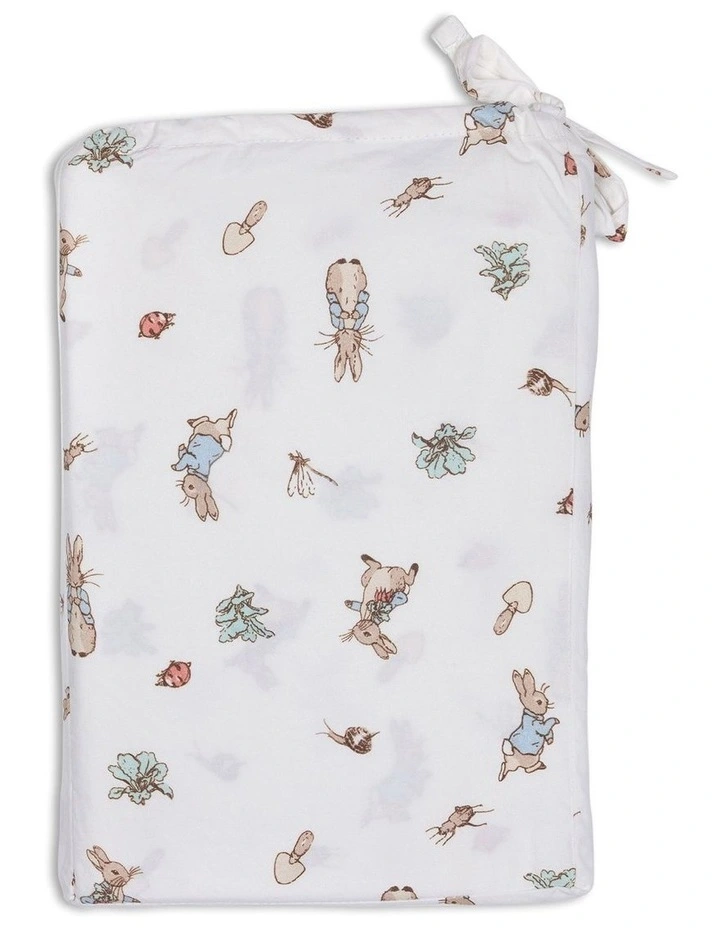 Fitted Cot Sheet in White