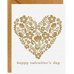 Floral Valentine Card