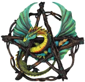 Forest Pentagram Dragon Wall Plaque