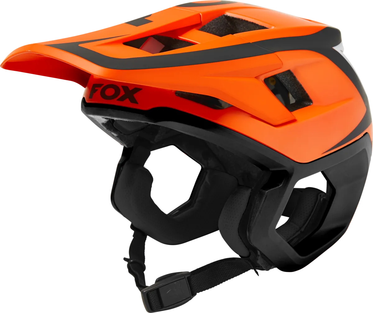 Fox Racing Dropframe Pro Divide MTB Helmet - Flo Orange - 2022