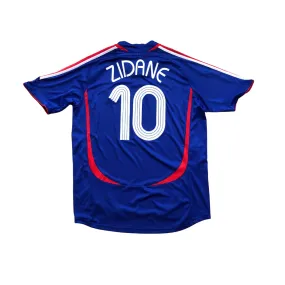 France Original Zidane 2006/2007 Adidas Home Football Shirt Large