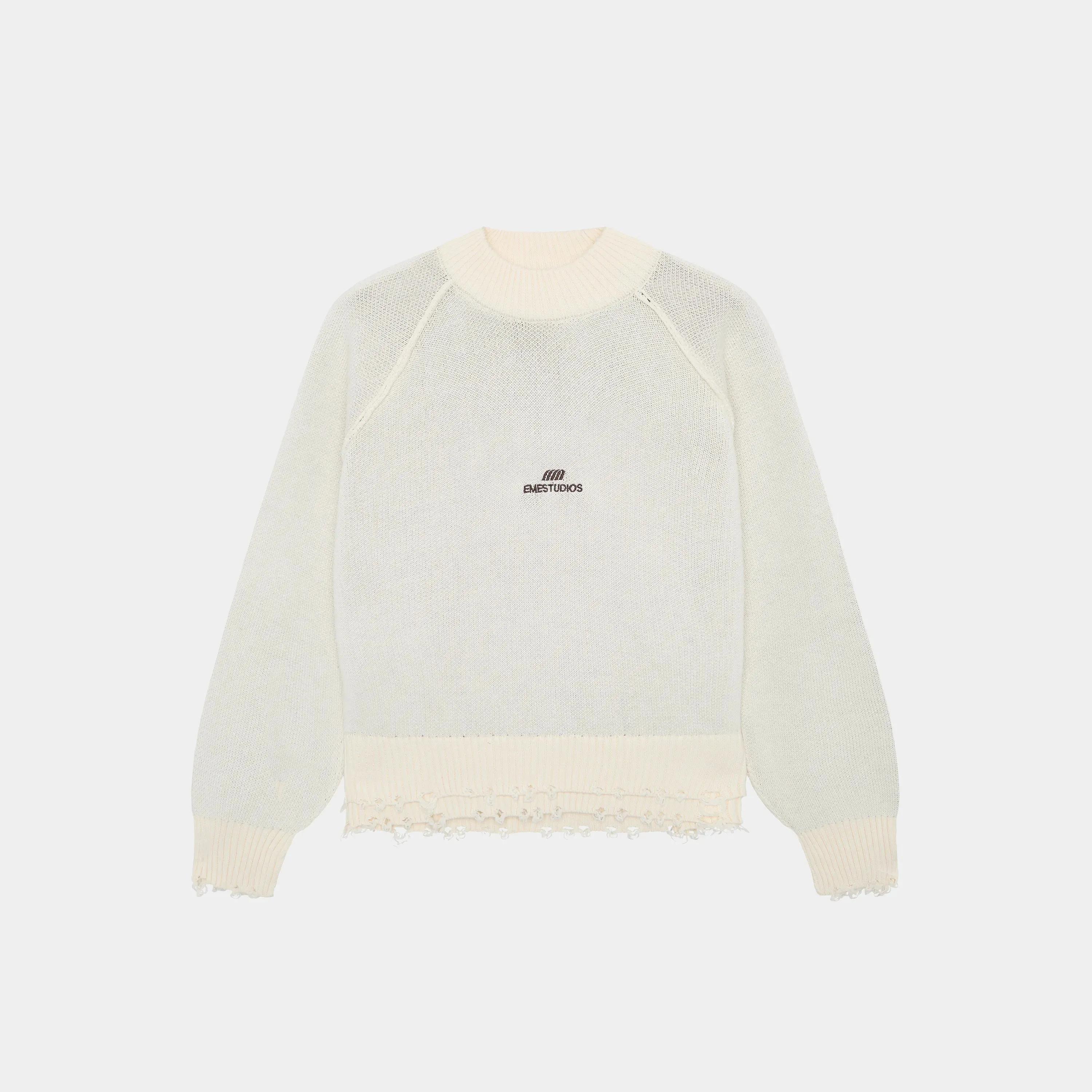 Fray Off Sand Knit Sweater