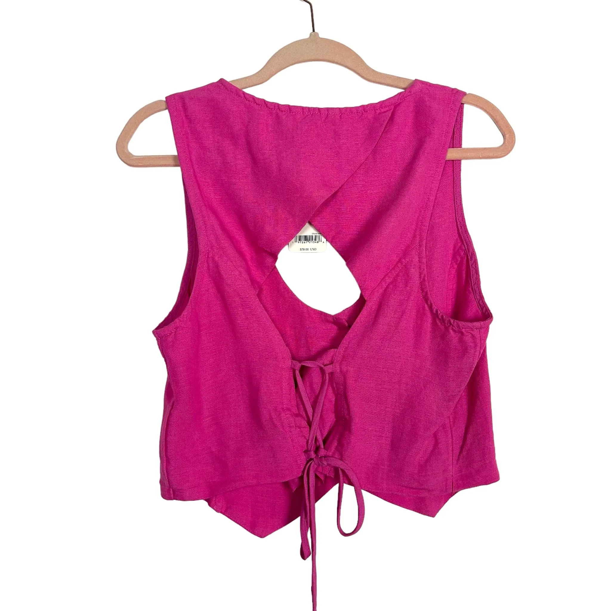 Free People Pink Vest NWT- Size S (see notes)