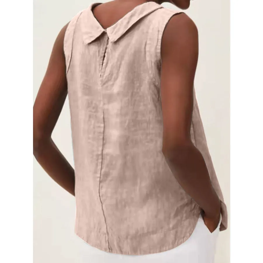 Full Size Round Neck Sleeveless Top