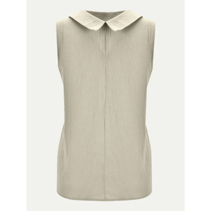 Full Size Round Neck Sleeveless Top