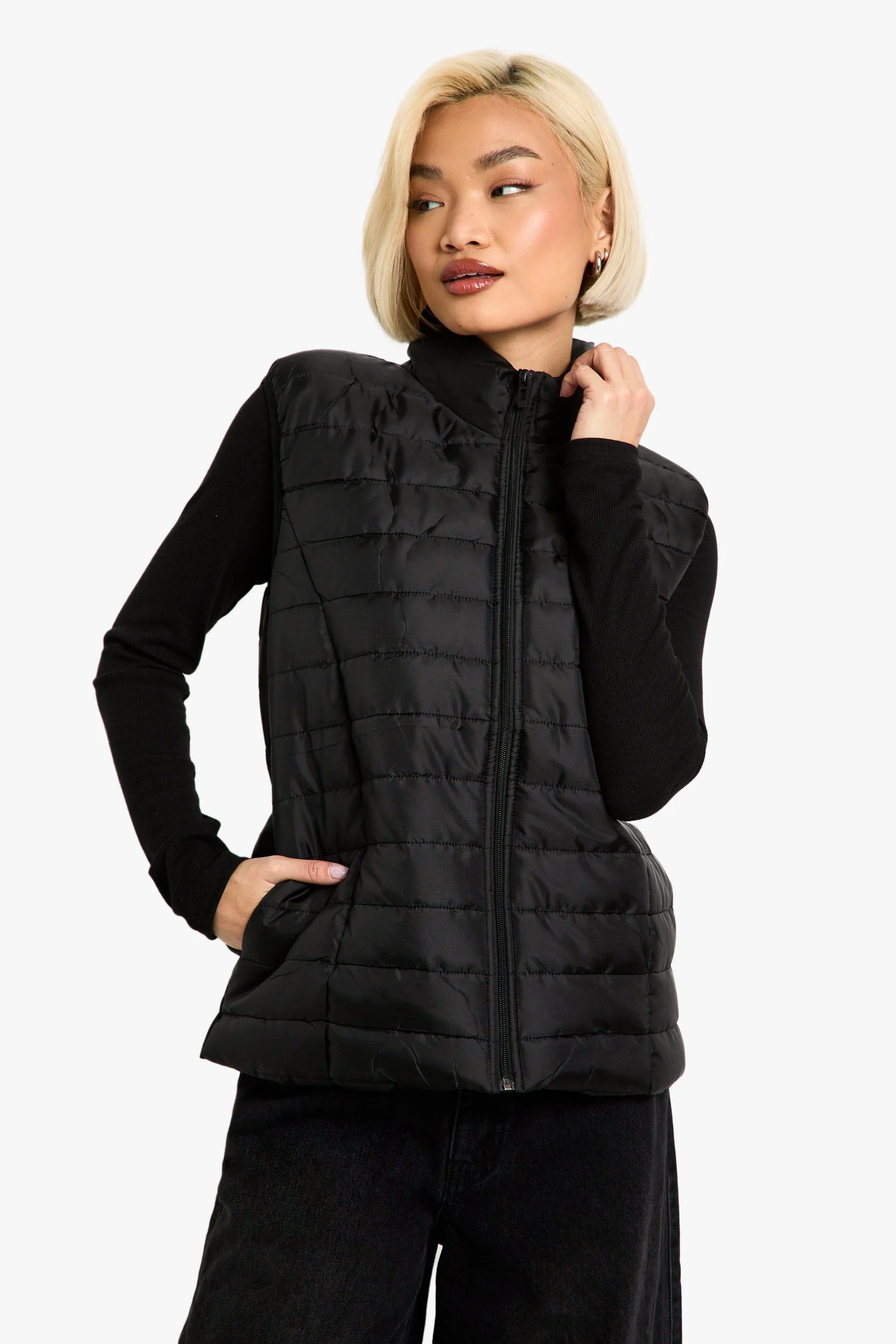 Funnel Neck Vest