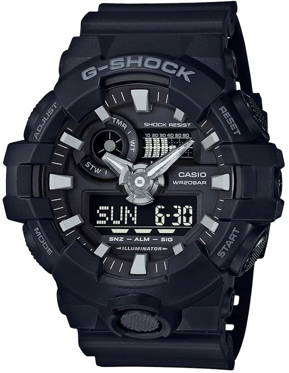 G-SHOCK MEN’S ANALOG-DIGITAL GA700-1B-BLACK 