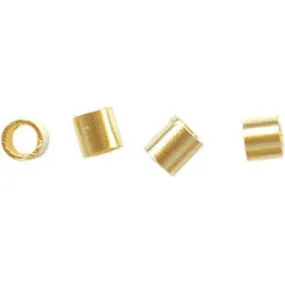 Gold Plated Brass Crimp Tube 1.5mm (500 pcs)