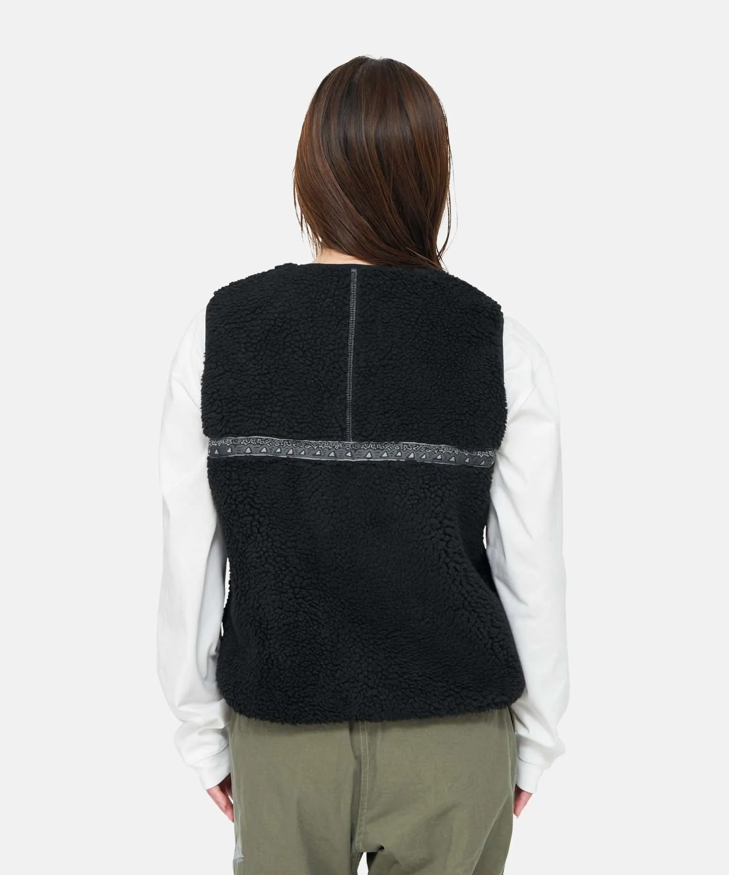 Gramicci x and wander Women's JQ Tape Fleece Vest