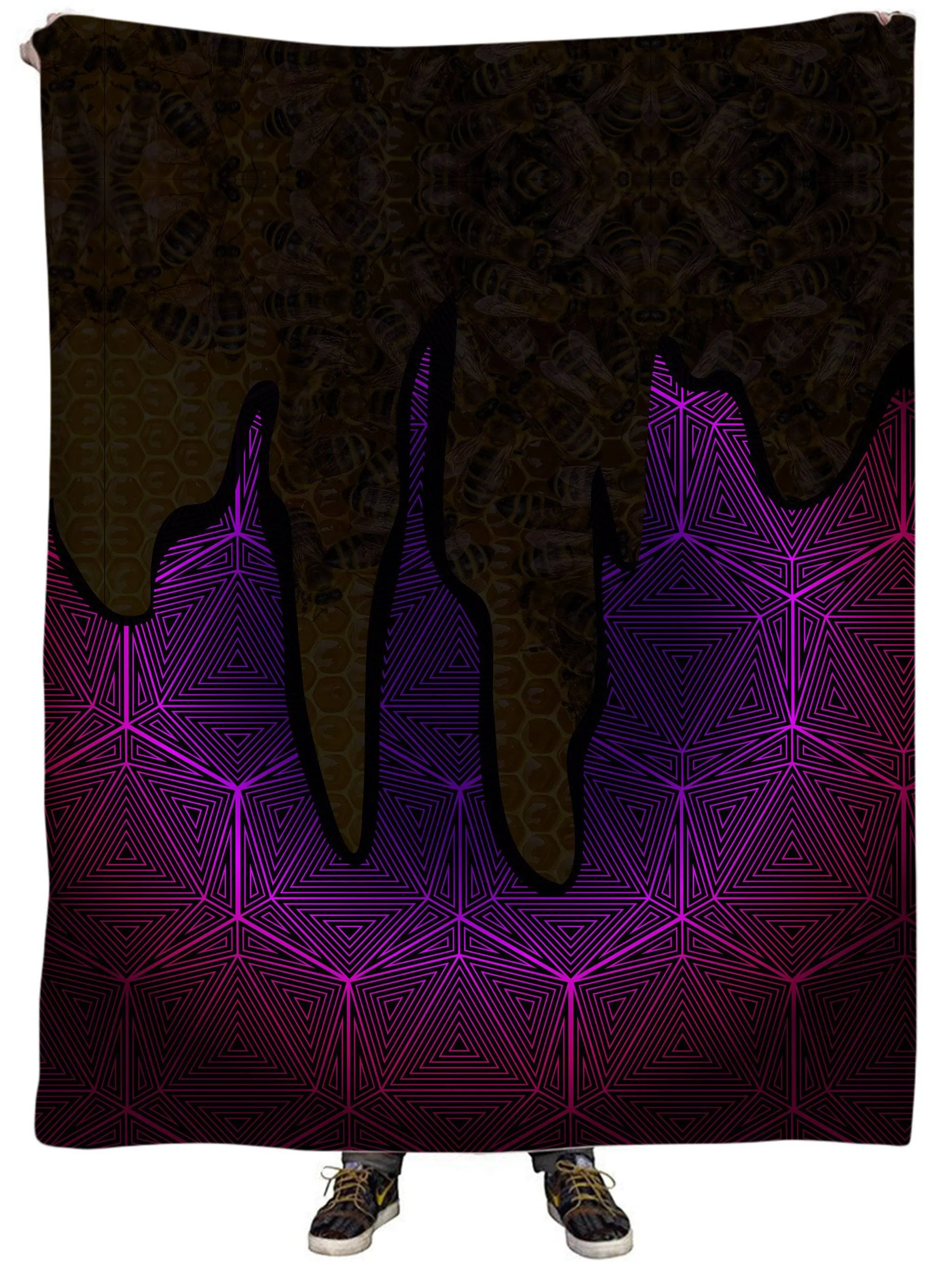 Hallucinations Honey Plush Blanket