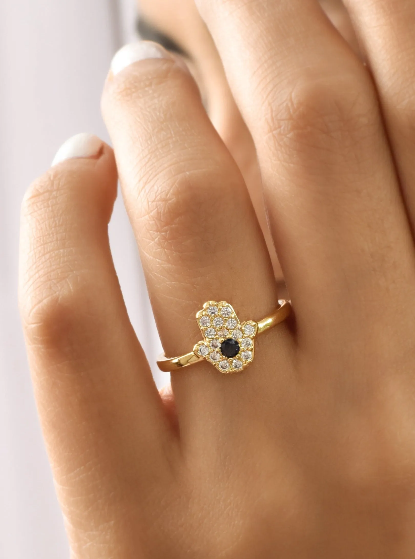 Hamsa Hand Ring