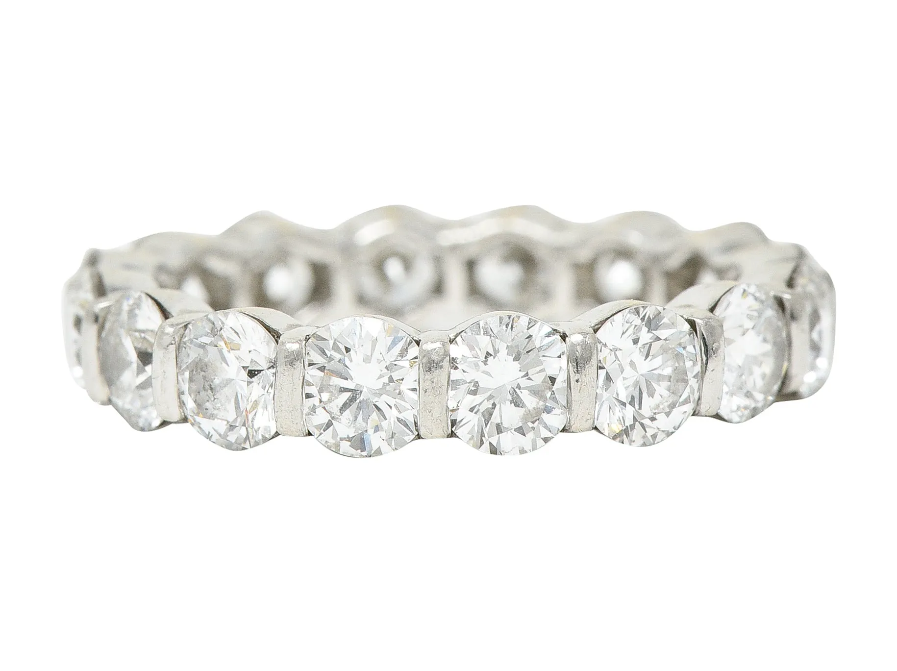 Harry Winston 3.50 CTW Round Brilliant Diamond Platinum Eternity Band Ring