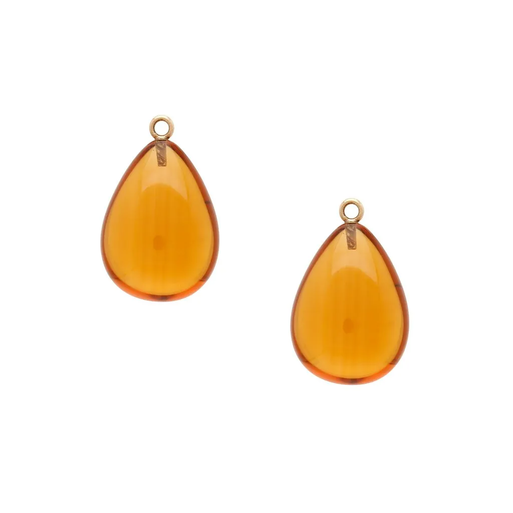 Helen Dark Citrine Teardrop Earring Drops