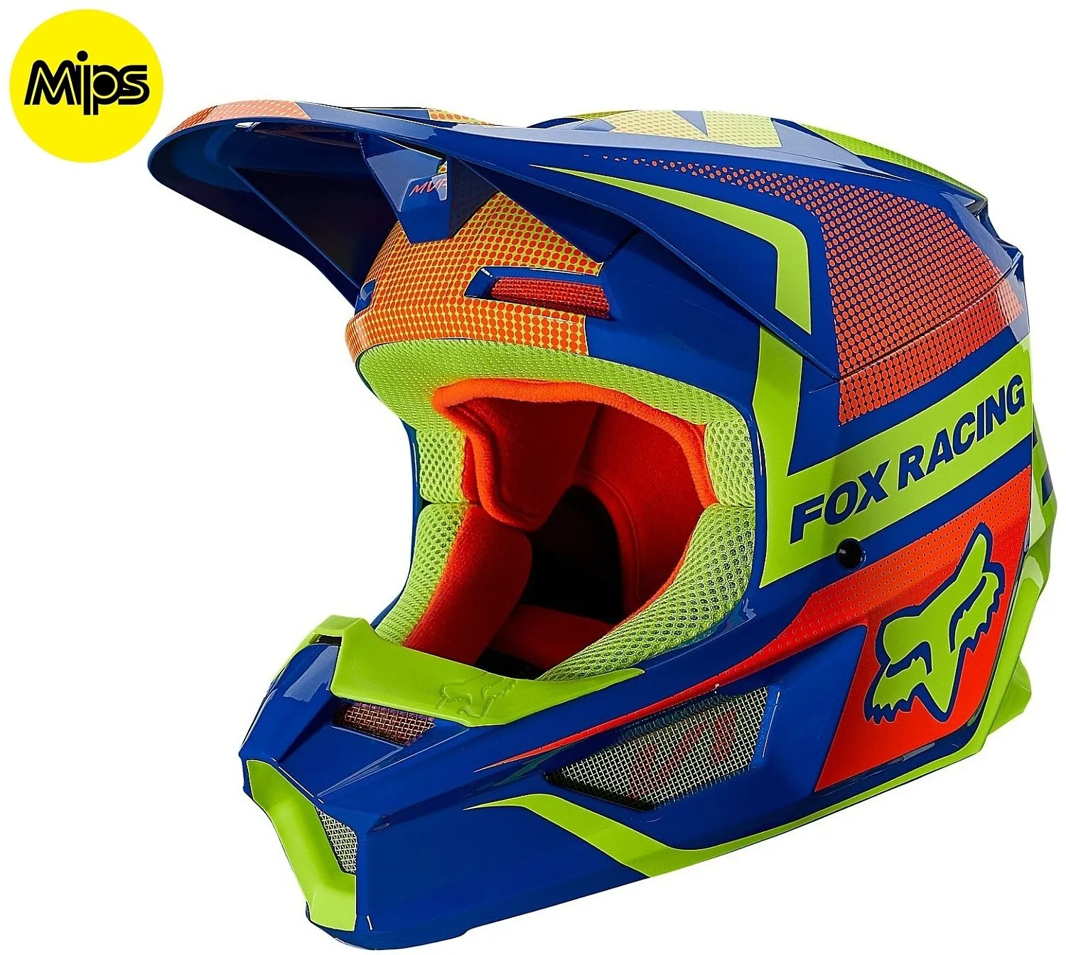 helmet Fox V1 Oktiv Mips - Blue