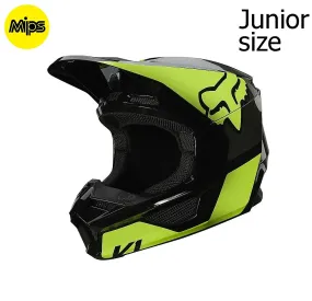 helmet Fox V1 Revn Mips - Fluo Yellow - unisex junior