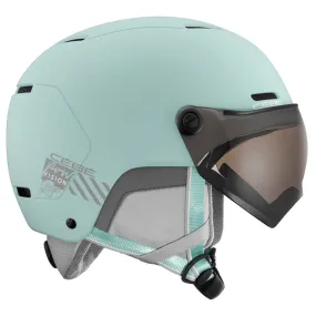 Helmet w/ visor Cebe ---Pow Vision Jade Matte Grey Ultra Black