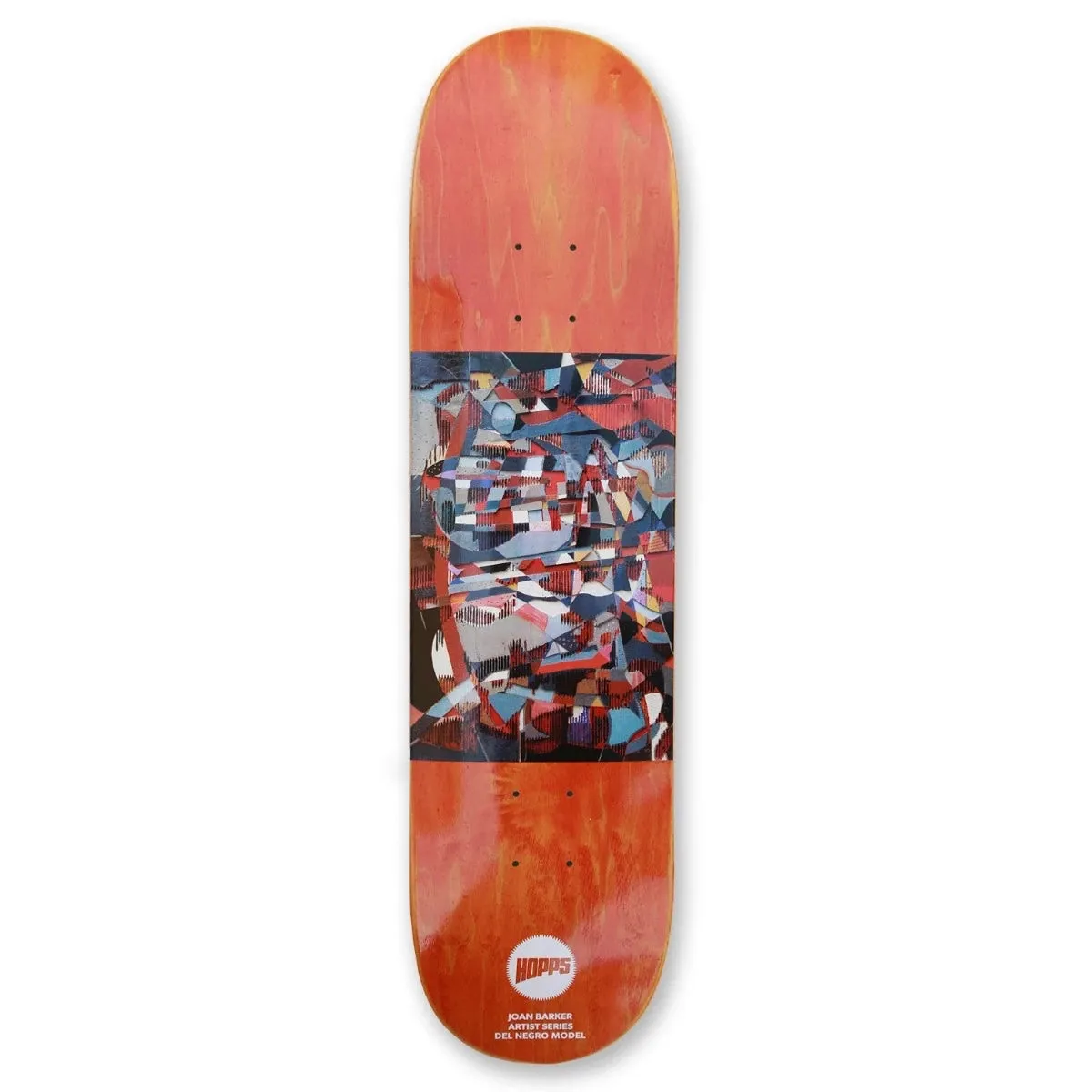 Hopps Skateboards Del Negro Joan Barker Abstract Series Deck