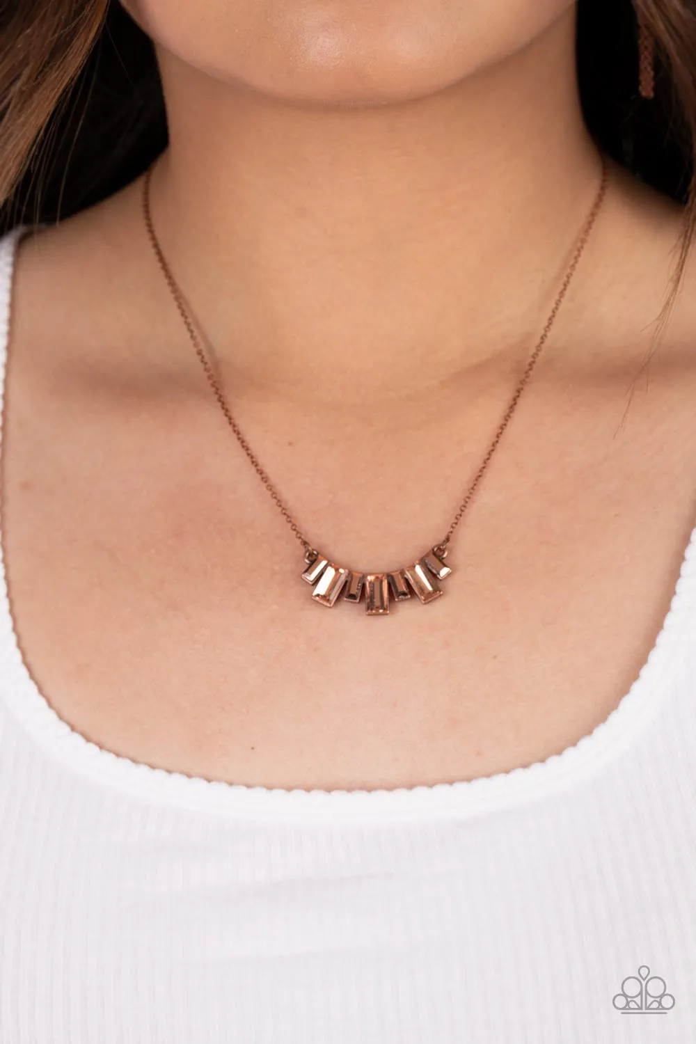 Hype Girl Glamour - Copper ~ Paparazzi Necklace