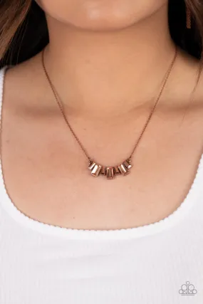 Hype Girl Glamour - Copper ~ Paparazzi Necklace